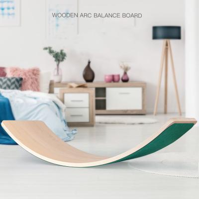 China High Quality Universal Rainbow Children's Balance Beam Fitness Balance Board Premium Bending Board for sale