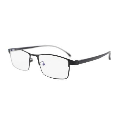 China Metal Blue Light Blocking Square Eye Glasses Women Men Blue Light Blocking Computer Anti Eyewear for sale