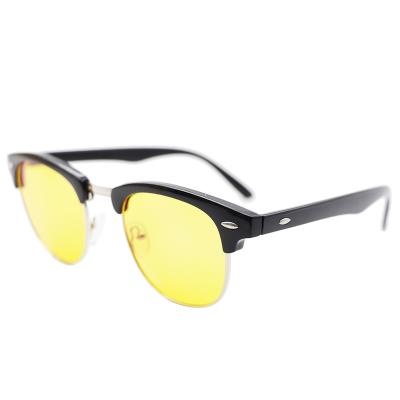 China Blue Light Blocking Half Rim Anti Blue Light Blocking Glass Computer Phone Eyewear 2020 New Arrival With Yellow Glass for sale