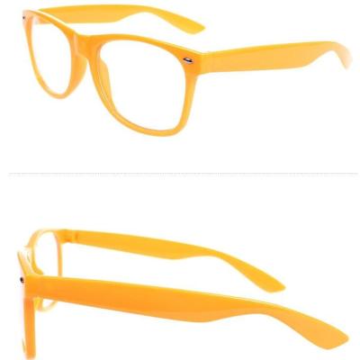 China Fashion Sunglasses Nerd Geek Orange Green Lenses With Clear Lenses for sale