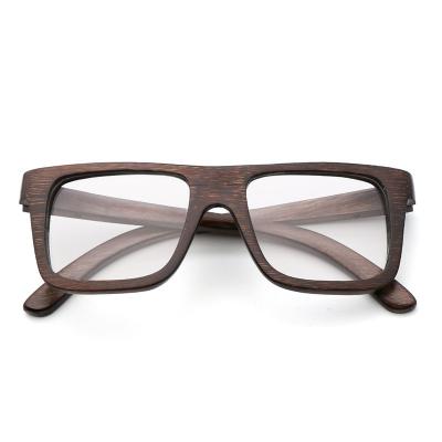 China 2020 Fashion Sunglasses New Arrival Square Frame Bamboo Wood Glasses for sale