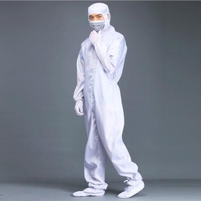 China High Quality Comfortable Clean Room Uniform Suit White Blue Workwear for sale