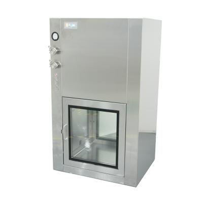 China 100 Lab/Lab Clean Room GMP Stainless Steel Transfer Window Pass Through Box Self Cleaning Pass Box for sale