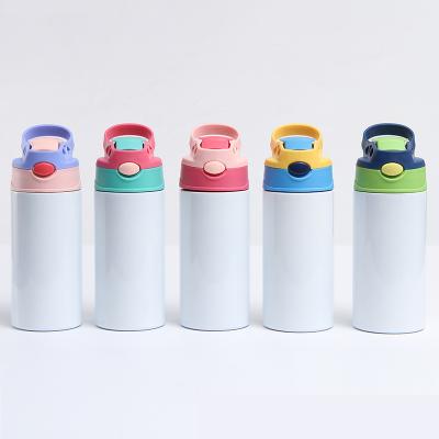 China 2021 hot sale 350ml stainless steel vacuum thermos flask insulated sublimation blanks children kids viable sippy water bottles for sale