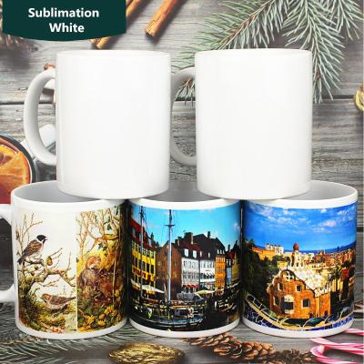 China Sustainable 350ml Sublimation Masks Ceramic Mug With C / Heart Handle for sale