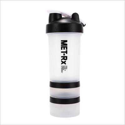 China 500ml pp tumbler protein shaker smart viable plastic water bottle with mixer ball and storage for sale