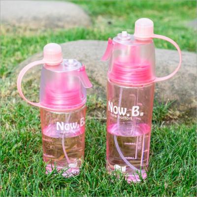 China Free Sample Viable Product To Test Bpa Free Water Bottle For Sports , Mist Spray Straw Water Bottle for sale