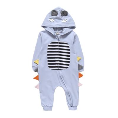 China Hot Sale Long Sleeve Lovely Dinosaur Design Baby Rompers for sale