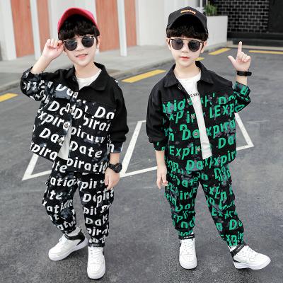 China DRBMBL2008B02 Hot Sale Safari Style Kids Clothing Sets Boy Autumn Wholesale Hip Hop Kids Boys Clothing Safari Style Kids Wear Set for sale