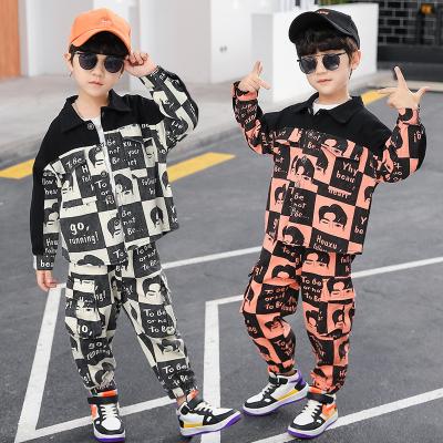 China DRBMBL2008B03 New Arrival Safari Style Boy Fashion Design Kids Boys Clothing Hip Hop Kids Wear Set for sale