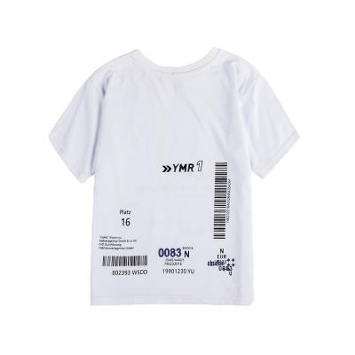 China Fashionable New Design DRDDJN1905B1183 White T Shirts For Kids Short Sleeve T Shirts Summer Kids T Shirt for sale