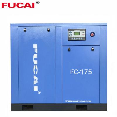 China China leading lubricated brand FUCAI air-cooling132KW 175HP heavy duty rotary screw air compressor for sale