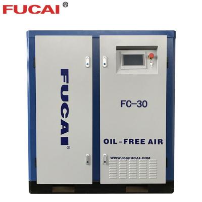 China FUCAI Oil Free Screw Air Compressor Model Oil Free Air Compressor for sale