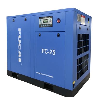 China Lubricated FUCAI Low Oil Content Air Cooling Compressor 18.5kw for sale