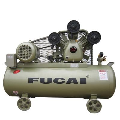 China 230L 8bar 7.5kw air receiver tank oil lubricated lub 10hp piston type FUCAI V compressor for sale