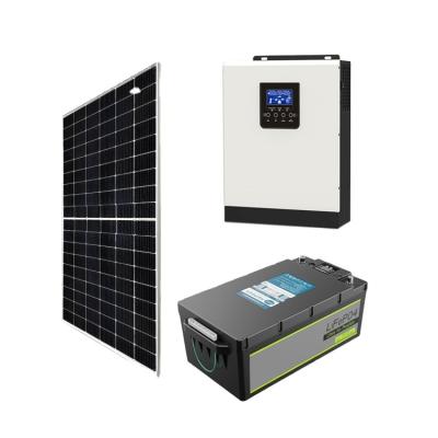 China All-in-one residential app solution outdoor custom -grid surveillance home use solar power energy storage system 10 kilowatts for sale