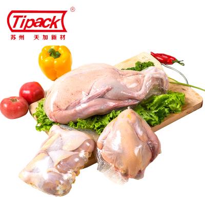 China Disposable Permeable EVA/PE Customized Plastic Food Shrink Bag For Chicken Poultry Whole Chicken Packing Bag for sale