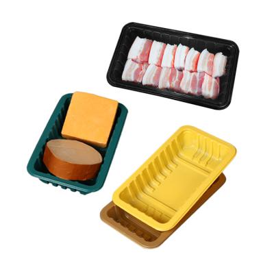 China Disposable High Gloss Plastic Industry Food Packaging Supplier Meat Display Food Storage Tray For Supermarket for sale