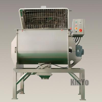 China All Edible Food Maker KinYo SS304 SS316 Ceramic Cosmetics Fertilizer Food Protein Powder Powder Pigments Small Animal Feed Mixer for sale