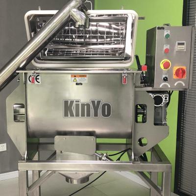 China KinYo Edible Reliable Quality Powder Performance Stable And Durable All Stainless Steel 304 Slhy Horizontal Ribbon Mixer for sale