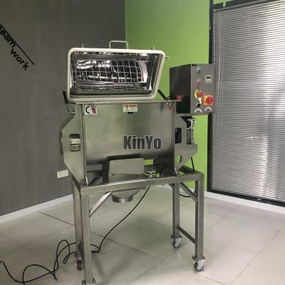 China KinYo 2021 Edible Powder and Granules User Friendly All 304 Stainless Steel Ribbon Blender for sale