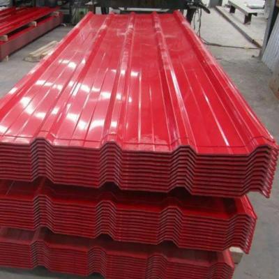 China 28g Corrugated Zinc Aluminum Steel Color Coated Roofing Sheet Galvalume for sale