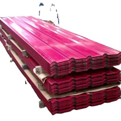 China DX51D color coated roofing tiles galvanized corrugated metal roofing sheet for building materials for sale