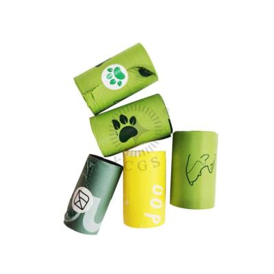 China Dog Outside Eco-friendly Point-Cut Garden Yard Pet Poop Bag Compostable Garbage Waste Bag for sale