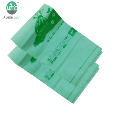 China 100% Biodegradable Compostable Plastic Disposable Waste Bags Cornstarch Waste Bags for sale