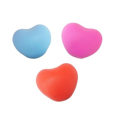 China Hot Selling Sensory Toys Anti-stress Toys EDC Restless Person Heart Shape Pearl Ball Squeeze Pressure TPR Release Soft Ball Toys for sale