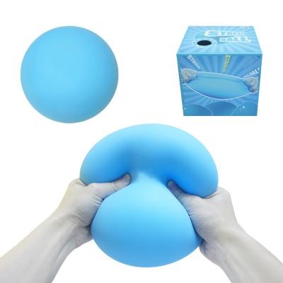 China Trigger Toys Super Hot Selling 6 Inch Amazon Stress Ball Giant Huge Squishy Worry Reliever Soft Ball for sale