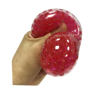 China Custom logo tpr water release pressure beads stress ball sensory stress relief autism ball anti fidgety person squishy ball toy for sale