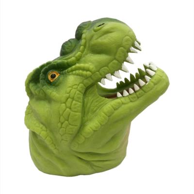 China Eco-friendly Soft Plastic Soft Animal Finger Toy Animal Finger Puppet Dinosaur Hand Puppet Dinosaur Toy TPR for sale