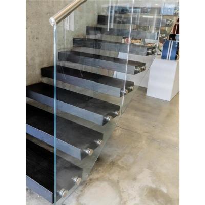 China Modern Balcony Wall Mounted Stainless Steel Glass Balustrade Wall Mounted Standoff Side Railing for sale