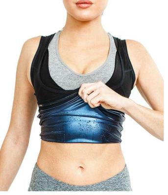 China Bodybuilding Antibacterial Coat Women's Super U Shaper Sweat Burner Fat Slimming Sauna Sweat Vest for sale