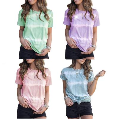 China Anti-Static Women's Short Sleeve O-Neck Shirts Loose Casual T-Shirt for sale