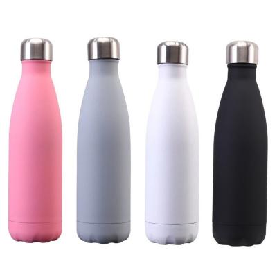 China Wholesale PORTABLE 500ml Stainless Steel Double Wall Cold and Hot Cola Bottle with Lid Insulated Flask Cola Water Bottles for sale