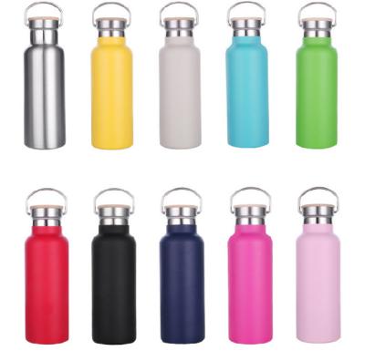 China PORTABLE BPA Free 500ml Double Wall Vacuum Insulated Stainless Steel Wide Mouth Water Bottle For Sports for sale