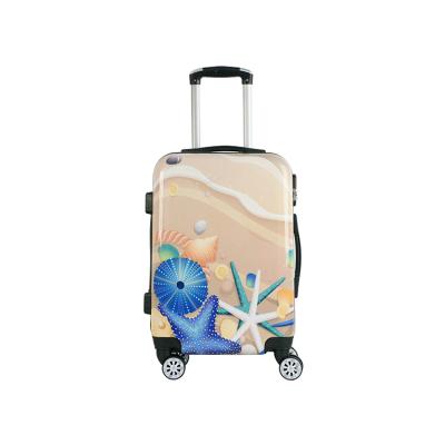 China Hard Bottom Travel ABS+PC Shell 4 Spinner Wheels Luggage Bottom Set for sale