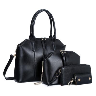 China Multifunctional Wholesale Custom Brand Cheap PU Leather 3 Pcs Sets Handbag Lady 3 In 1 Handbags Women Bags 3 Piece Sets for sale