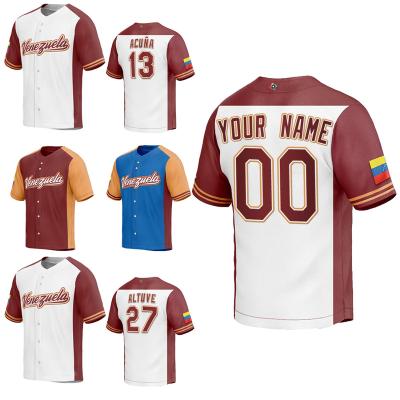 China Custom S-5XL Venezuela World Baseball Classic ronald acuna jr 2023 Antibacterial Mens Jose Altuve Jose Alvarado Jersey Stitched for sale