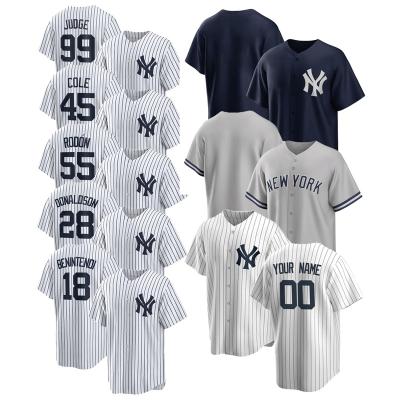 China S-5XL New York 2 Derek Men's S-5XL New York 2 Derek Men's Throw 25 Aaron Judge Giancarlo Stanton Yankee Baseball Jersey Uniform Customize for sale