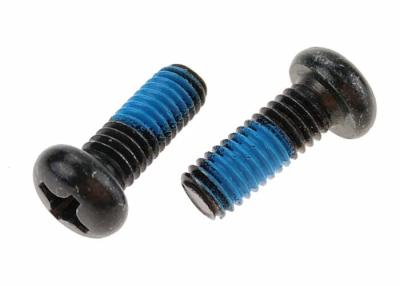 China Round Head Nylock Screws Galvanized Steel M4 Blue Locking Nylon Patch Security for sale