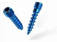 China ISO 9001 Orthopedic Fastener Screws , M3 Blue Titanium Surgical Bone Screw for sale