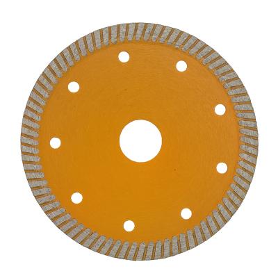 China Tile 5 inch 125*H10*1.2*2.0*22.23mm Hot-pressed fine cut turbo saw blade for sale