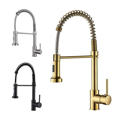 China Pull Out Commercial Spray Faucets Mixer Kitchen Mixer Sink Faucet With Pull Out Filter Sprayer for sale