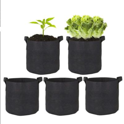 China Cheap Customized Polyester Fiber Planter Grow Bags Garden Potato Felt Fabric Plant Grow Bags for sale