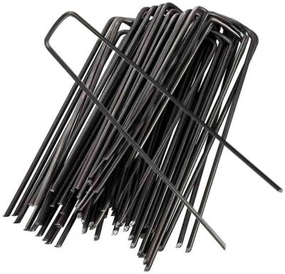 China Agricultural or Garden Used for Carpet and Weed Ground Cover Galvanized Steel Stakes Garden Staples Fixing Pegs for Fixing Weed Barrier Fabric for sale