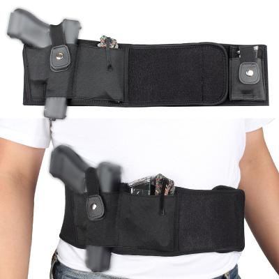 China OEM 2021 Hot Selling Rubber Women's Premium Soft Breathable Hidden Carry Belly Band Gun Holster for sale