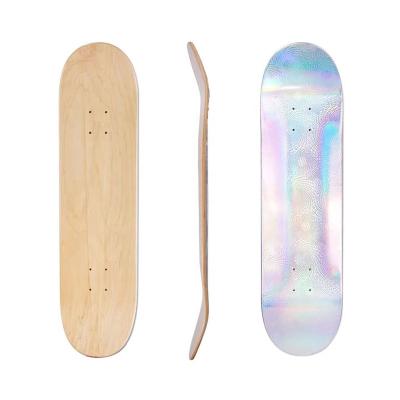 China 8.0 8.125 8.25 Inch Full Adult Wholesale Canadian Maple Pro Skate Skateboard Decks With Reflect Aluminum for sale